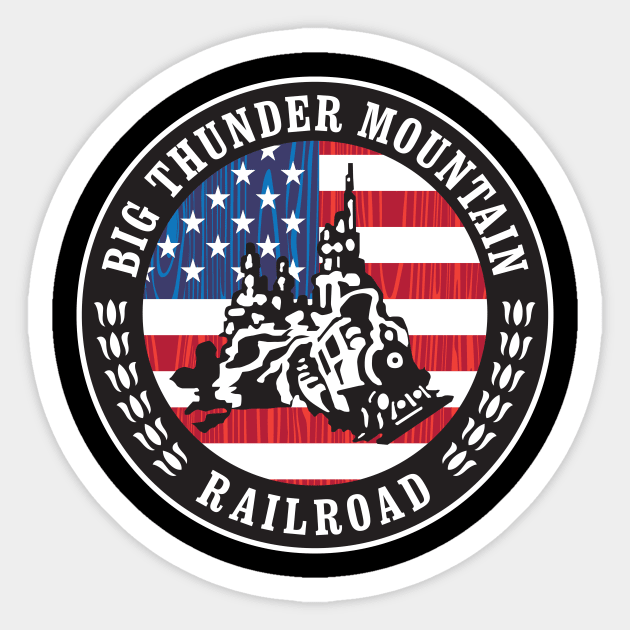 Thunder Mountain Railroad Sticker by MikeSolava